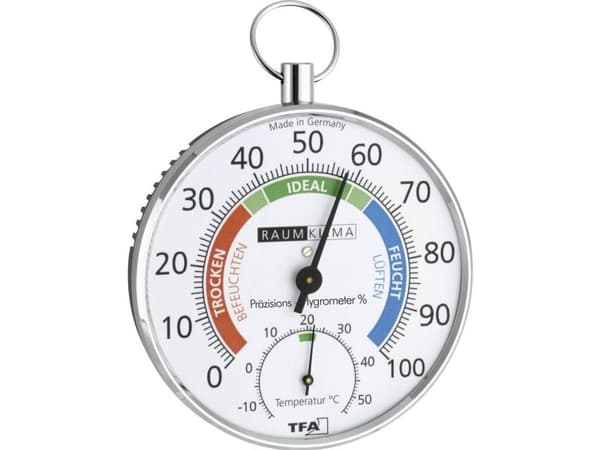 TFA Dostmann 45.2027 Termo-/hygrometer Sølv