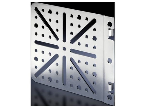 Rittal TS 8612.400, Rackplate, Stål, Sølv, 4 stykker