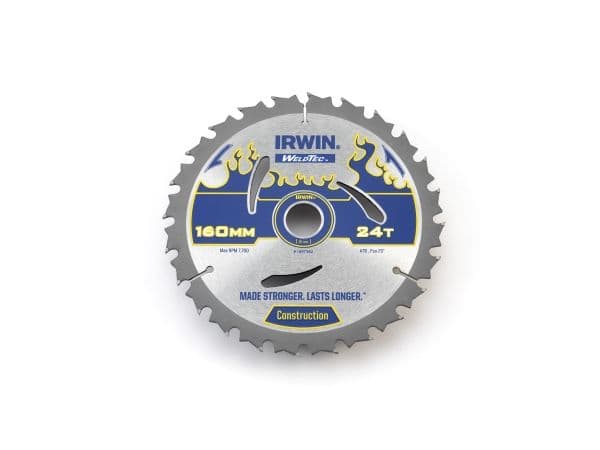 Irwinas skjæreskive WELDTEC 160x20(16)x24T, 2,4 mm ATB