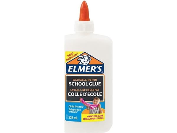 Skolelim Elmer's hvid 225ml - vaskbart til slim