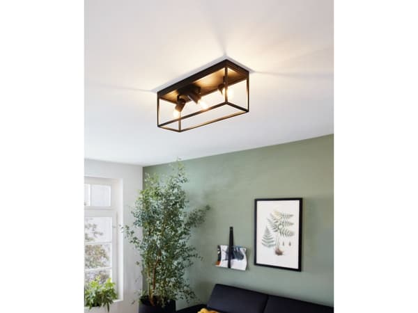 EGLO SILENTINA taklampe 3xE27 sort