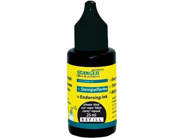 Stanger STEMPELBLÆKK, SVART / 25 ml - 01800902