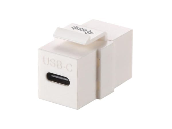 Equip 769403, Flat, Hvit, USB-C, USB-C, Hunkontakt, Hunkontakt