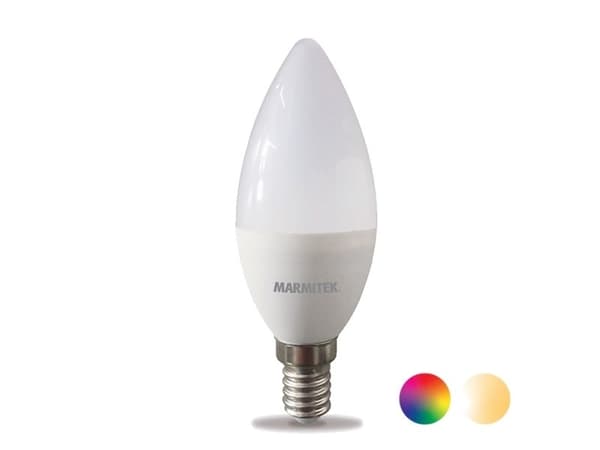 Marmitek Glow SO, Smartpære, Hvit, Wi-Fi, LED, E14, Multi, Varm hvit