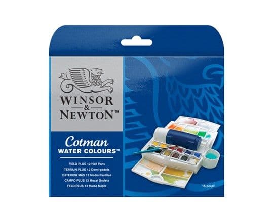 Cotman vattenfärgsfältbox plus