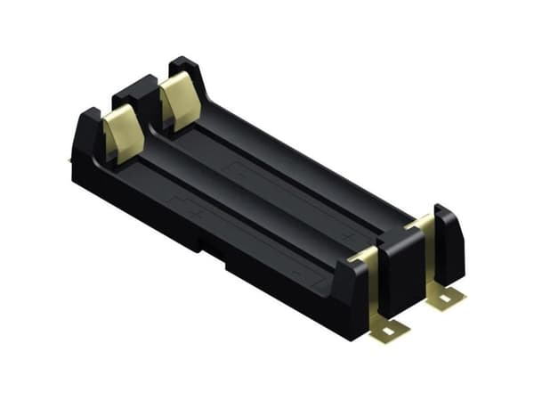 Keystone Electronics 1012 batteriholder 2xR6 (AA) overflatemontering SMD 69x30x15 mm