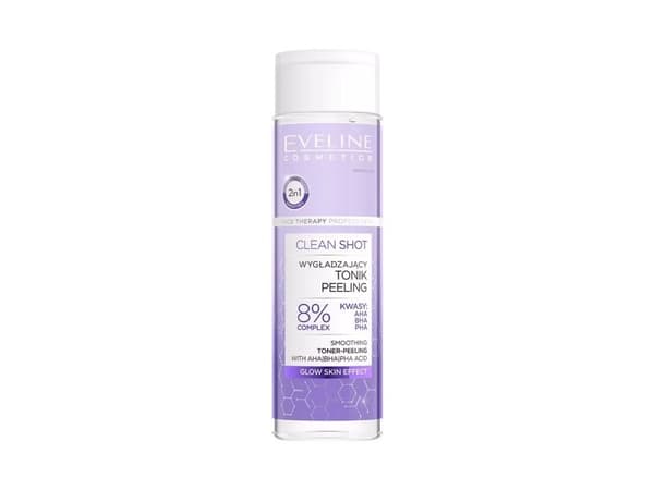 Eveline Cosmetics, Clean Shot, Peeling, Tonic Lotion, For Face, 200 ml