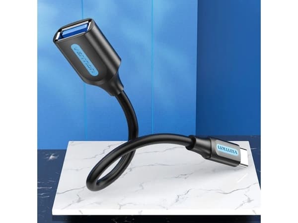 Vention USB-A till USB-C-adapter - svart (CCVBB)