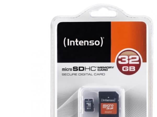 Intenso - Flash-minneskort (adapter för microSDHC till SD ingår) - 32 GB - Klass 4 - microSDHC