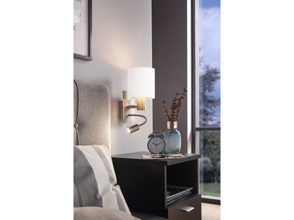 EGLO PASTERI vegglampe 2L HVIT/GULL
