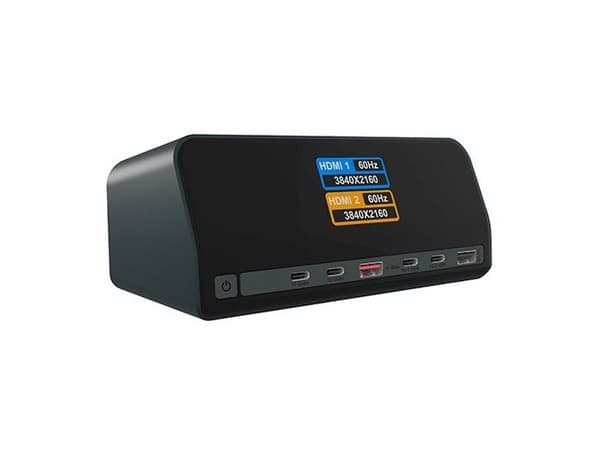 Icy Box IB-DK2300-CH (antracit, med LCD-display)