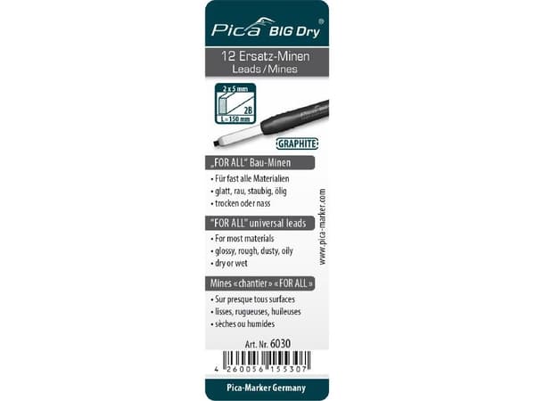 Pica BIG DRY Minen-Set FOR ALL graphit