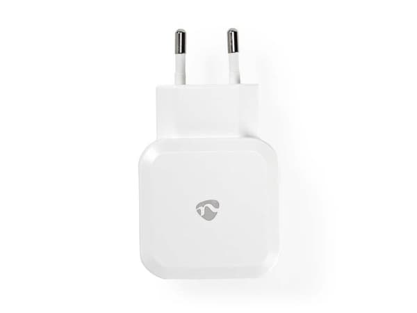 Nedis WCHAU484AWT, inomhus, USB, Vit