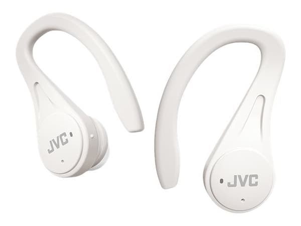 JVC HA-EC25T - Form - True wireless-hodetelefoner med mikrofon - i øret - over-øret-montering - Bluetooth