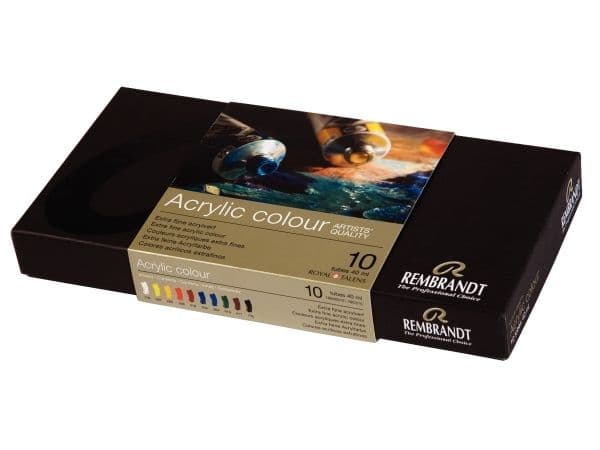 Rembrandt akrylfarge basic-sett | 10 x