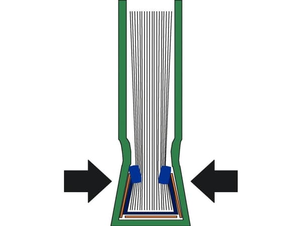 Rälsskydd Leitz textil 3,5 mm vit - (10 st.)