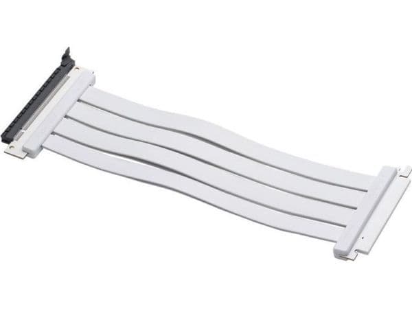 PHANTEKS PCI-E 4.0 x16 stigarbandskabel, 90 grader, 30 cm - vit (PH-CBRS4.0_FL30_WT01)