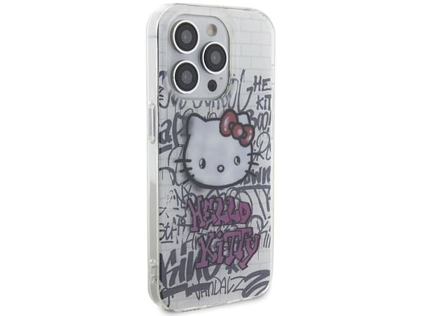 Sourcing Hello Kitty HKHCP14XHDGPHT iPhone 14 Pro Max 6.7" vit/vit hårt skal IML Kitty On Bricks Graffiti