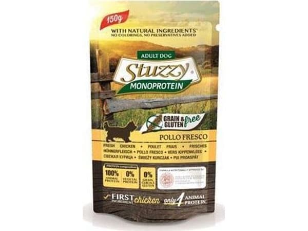 Stuzzy Monoprotein våtfôr for voksne hunder - kylling, 150 g