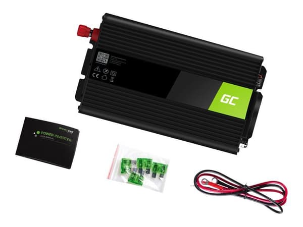 Green Cell - DC til AC inverter - DC 12 V - 2000 Watt - sortering