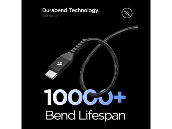 Spigen EB10010CCA Essential USB cable USB 2.0 1 m USB C 0.48 Gbit/s Black