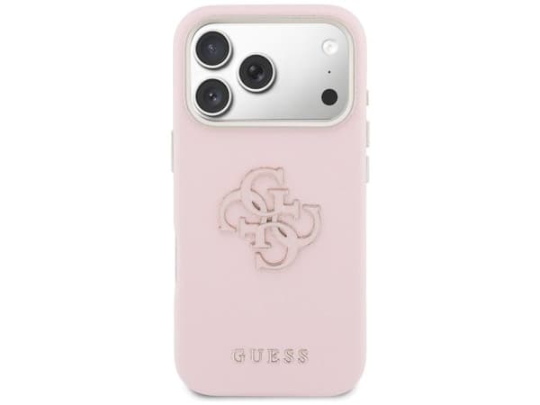 Guess FW Resin Logo Case til iPhone 17 Pro - Pink