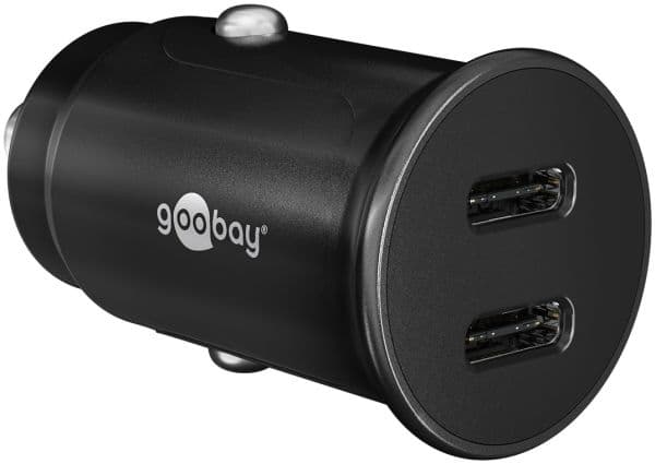 Dual-USB-C™ PD (Power Delivery) Auto Fast Charger (30 W)