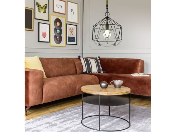 EGLO COTTINGHAM takhäng/pendel E27 Ø370 svart