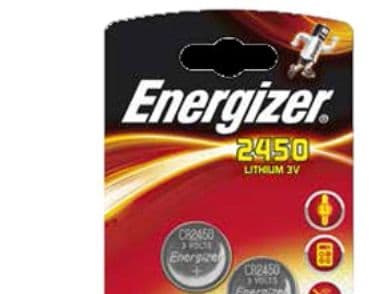 Batteri Energizer Lithium CR2450, 3V, 2 st.