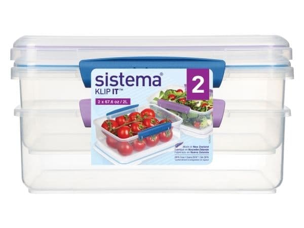 Sistema - 2L Rectangular Accents 2 Pack
