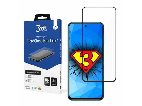 3MK HardGlass Max Lite, Redmi Note 9S, 1 kappaletta