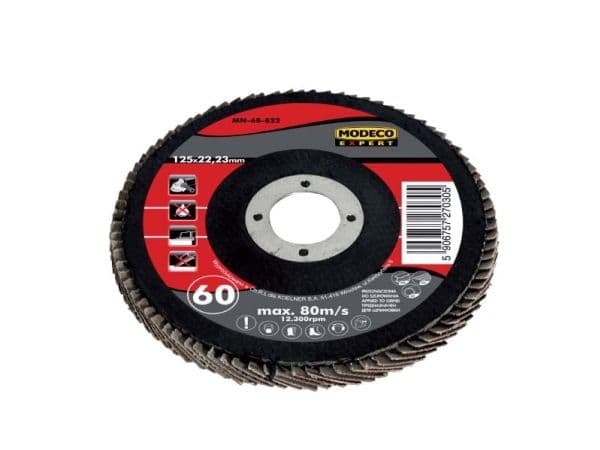 Modeco räikkäpyörä 125mm karkeus 80 10kpl - MN-68-823