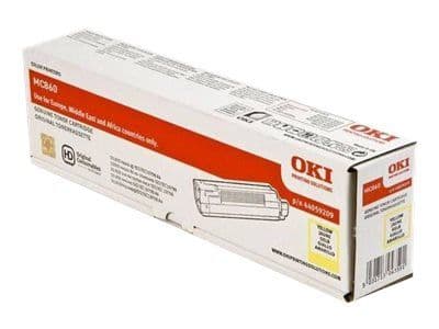 OKI - Gul - original - tonerpatron - for OKI MC860cdtn, MC860cdxn, MC860dn
