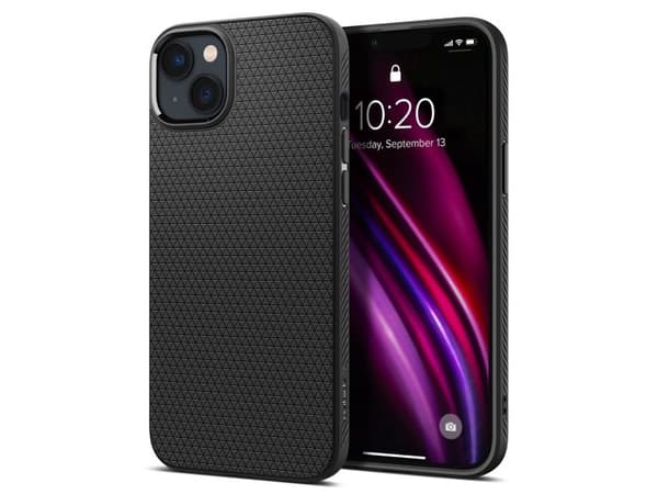 Spigen Liquid Air iPhone 14-skal - matt svart