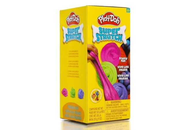 Play-Doh 3 Stack krukker - Super Stretch frugt