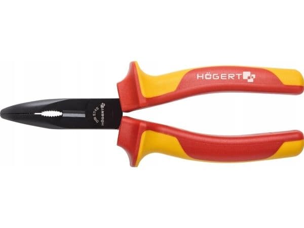 Högert Technik Tang forlenget, buet 200mm, 1000V, VDE