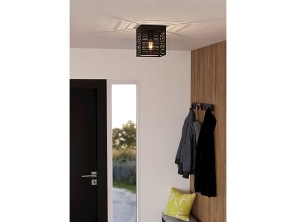 EGLO PIEDRITAS loft E27 180x180 svart