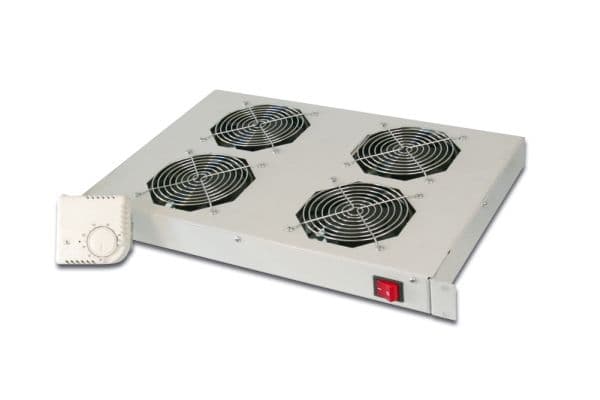 Digitus DN-19 FAN-4-HO, 552 m³/h, Harmaa, 5 kg
