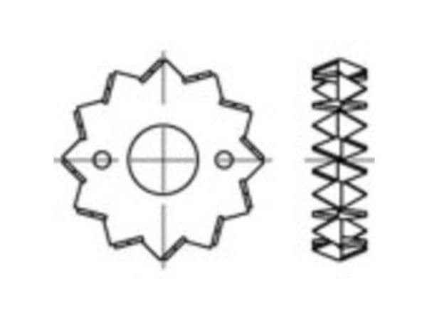 TOOLCRAFT formbare trepinner 135728, 200 stk (Ø) 48 mm
