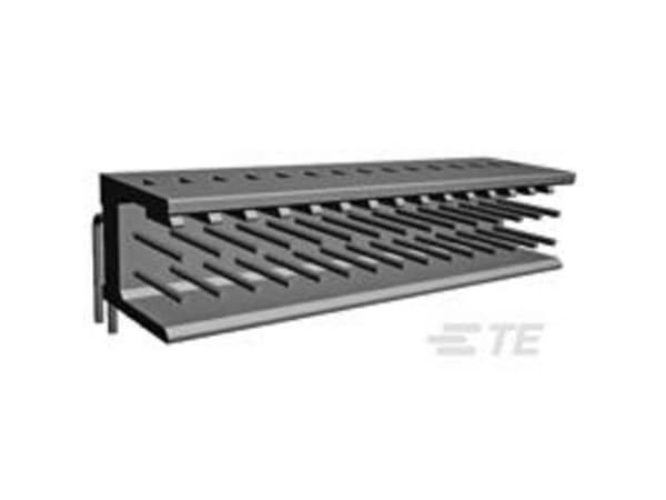 TE Connectivity AMPMODU MOD II Series Right Angle Through Hole PCB Header, 6 Contact(s), 2.54mm Pitch, 2 Row(s),