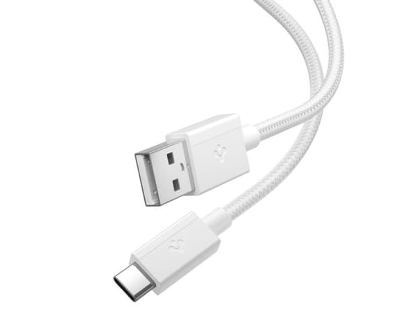 USB-A til USB-C-kabel Spigen EB6015AC, 60W, 3A, 1,5 m, hvit ACA10413