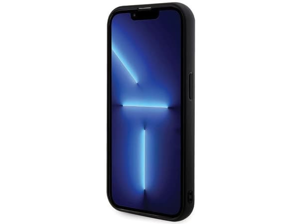 Guess Sequin Script metall-deksel til iPhone 13 Pro Max - svart