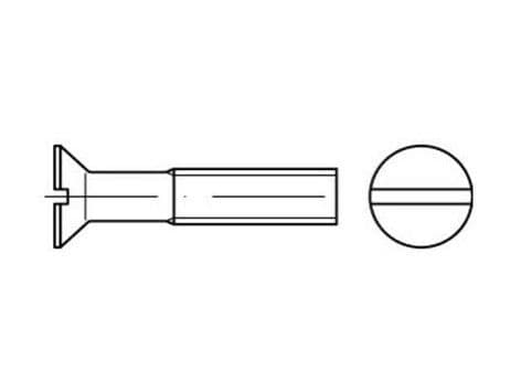 Toolcraft 1065433, Bolter, Rustfritt stål, Universell, Flat, M2, Delgjenge