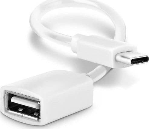 Ugreen USB-A til USB-C-kabel 0,12 m hvit (LX8384C)