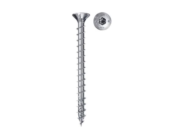 Fischer 670254, Skru, Metall, Tre, Full tråd, Flathode, Torx