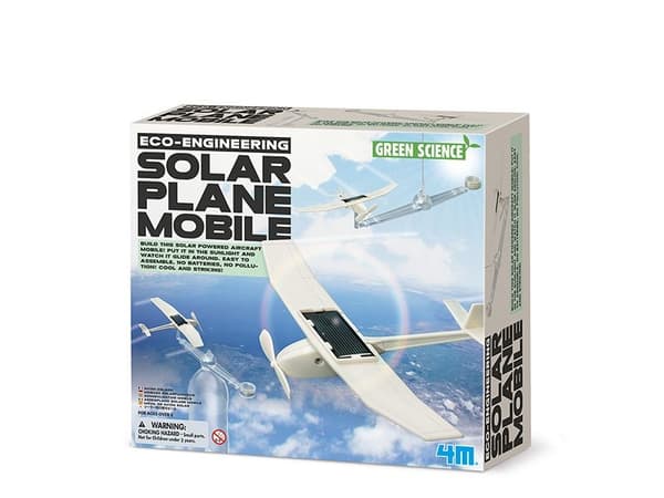 4M Solar Plane Mobile, Robot, Vit, Solar, 24 mm, 22 mm, 6 mm