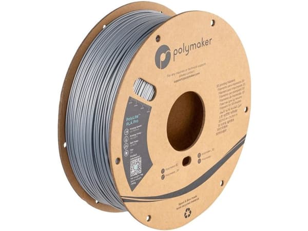 Poly Filament Polymaker PolyLite Metallic PLA 1,75mm 1kg - Silver