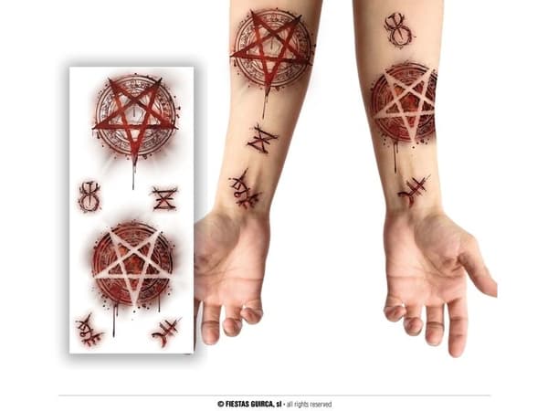 Sataniske tegn tatoveringer