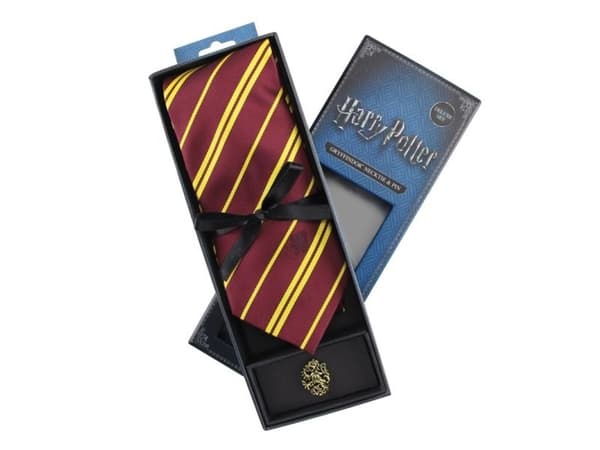 Gryffindor-slips med pin, deluxe