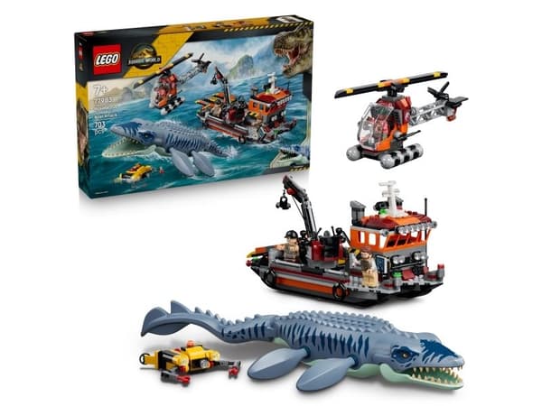 LEGO Jurassic World 77983 Mosasaurus-dinosauriens båtattack